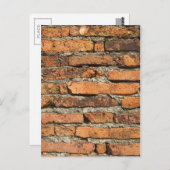 Antike Ziegelmauer Postkarte (Vorne/Hinten)