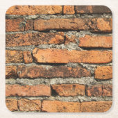 Antike Ziegelmauer Rechteckiger Pappuntersetzer (Vorderseite)