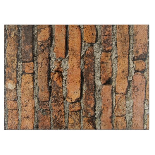 Antike Ziegelmauer Schneidebrett (Vorderseite)