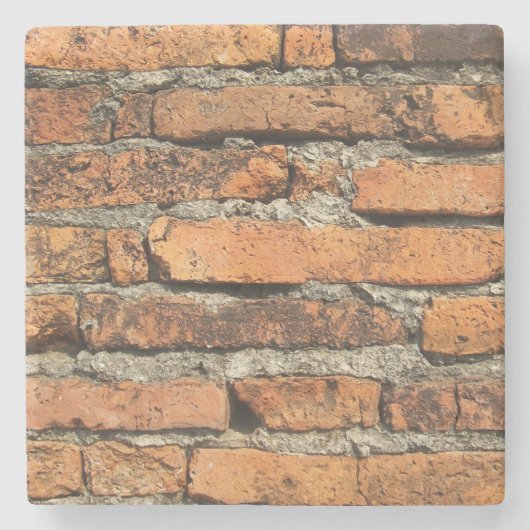 Antike Ziegelmauer Steinuntersetzer (Vorderseite)
