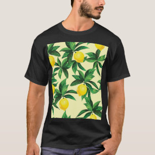 Antike Zitrone, dekoratives nahtloses Muster T-Shirt