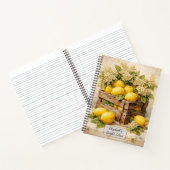 Antike Zitronenkiste Notizblock (Innenseite)