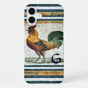 ANTIKEN RÖMISCHEN MOSAIKEN / HAHN-MONOGRAMM iPhone 16 PLUS HÜLLE