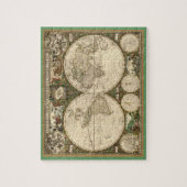 Antiken-Weltkarte 1660 durch Frederick de Wit Puzzle (Vertikal)