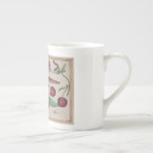 Antikendrucke von Europa-Blumen Porzellantasse (Rechts)