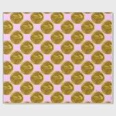 ANTIKENEULE lila Geschenkpapier (Flach)