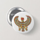 Antiker ägyptischer Falkenpektor Button (Vorne & Hinten)