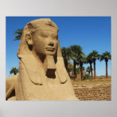 Antiker ägyptischer Sphinx-Statue Luxus Ägypten Poster (Vorne)