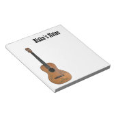 Antiker Akustikgitarre-Notizblock Notizblock (angewinkelt)