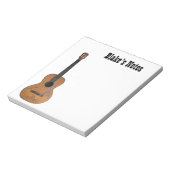 Antiker Akustikgitarre-Notizblock Notizblock (Rotiert)