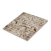 Antiker alter Brief Fliese (Seite)