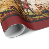 Antiker alter Kontinent Amerikas Geschenkpapier (Rolleneckpunkt)