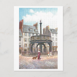 Antiker alter Marktkreuz, Aberdeen, Schottland, Postkarte