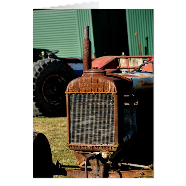 Antiker alter Traktor der landwirtschaftlichen (Vorne)