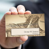 Antiker anatomischer Illustrator Visitenkarte