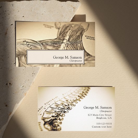 Antiker anatomischer Illustrator Visitenkarte