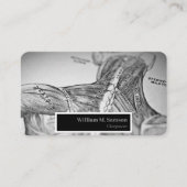 Antiker anatomischer Illustrator Visitenkarte (Vorderseite)