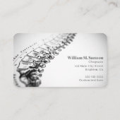 Antiker anatomischer Illustrator Visitenkarte (Rückseite)