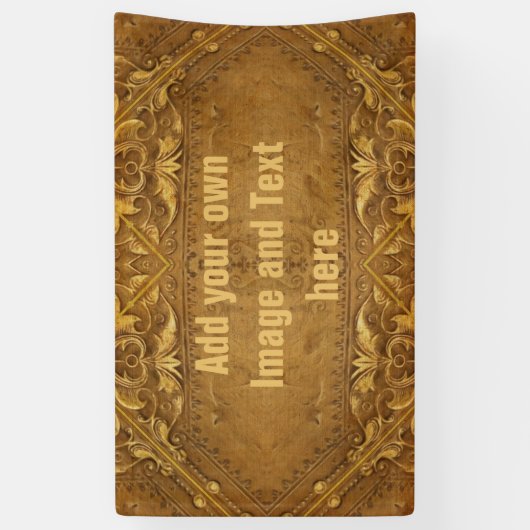 Antiker Art-Muster-Schmutz 10 + Ihre Ideen Banner (Vertikal)