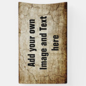 Antiker Art-Muster-Schmutz 2 + Ihre Ideen Banner (Vertikal)