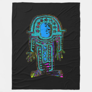 Antiker Astronaut Fleecedecke