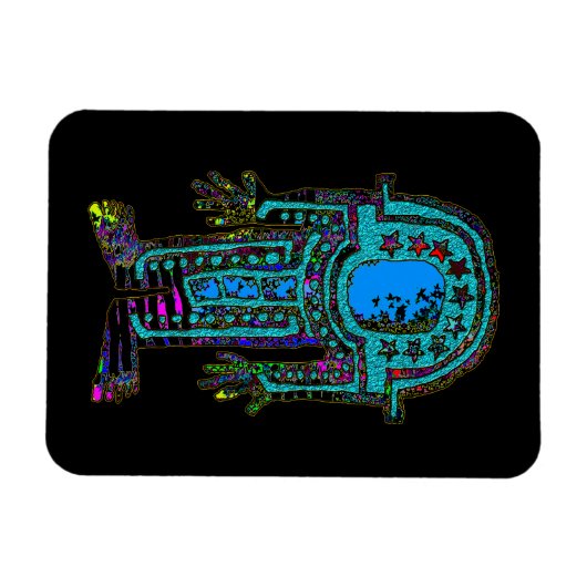 Antiker Astronaut Magnet (Horizontal)