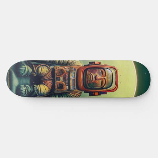 Antiker Astronauten-Explorer im All Skateboard (Horizontal)