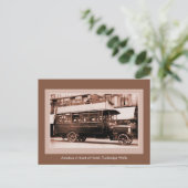 Antiker Autobus vor dem Hotel, Tunbridge Wells Postkarte (Stehend Vorderseite)