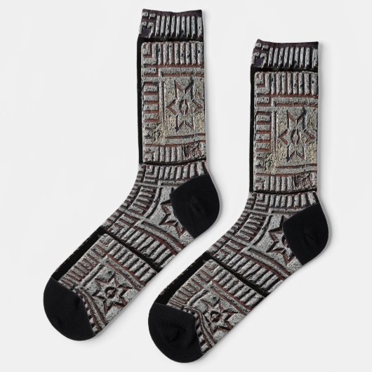 Antiker Backstein Socken (Linkes Detail)