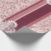 Antiker barocker Damast Geschenkpapier (Ecke)