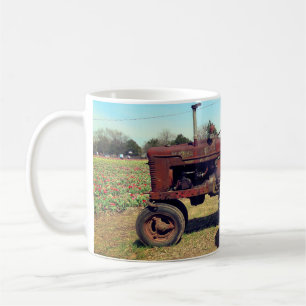 Antiker Bauerntraktor Kaffeetasse