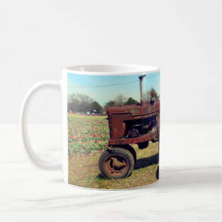Antiker Bauerntraktor Kaffeetasse