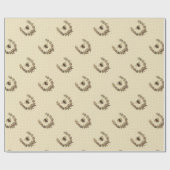 Antiker Bienenkranz Geschenkpapier (Flach)