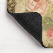 Antiker Blumen-Mauspad Mousepad (Ecke)
