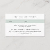 Antiker, blumengeschmückter Streifen | Ernennung Terminkarte (Rückseite)