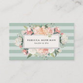 Antiker, blumengeschmückter Streifen | Ernennung Terminkarte (Vorderseite)