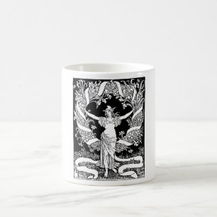 Antiker Blumenkranz Kaffeebecher Kaffeetasse