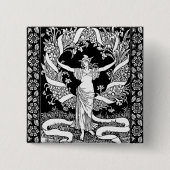 Antiker Blumenkranz-Knopf Button (Vorderseite)