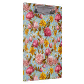 Antiker Blumenprint Klemmbrett (Rechts)
