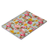 Antiker Blumenprint Notizblock (Linke Seite)
