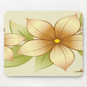 Antiker Blumenrahmen Mousepad