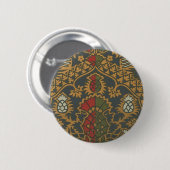 Antiker Blumenstoff (10) Button (Vorne & Hinten)