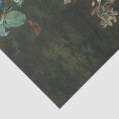 Antiker Blumenstrauß in einer Urne Seidenpapier (Detail)