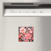 Antiker Botanischer Blüten-Garten Magnet (In Situ (Geschirrspüler))