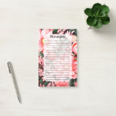 Antiker Botanischer Blüten Garten Post-it Klebezettel (Büro)