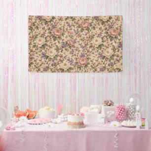 Antiker botanischer Rosengarten & Schmetterlingsmu Banner