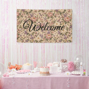Antiker botanischer Rosengarten & Schmetterlingsmu Banner