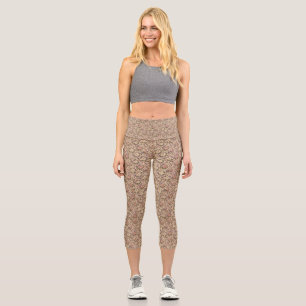 Antiker botanischer Rosengarten & Schmetterlingsmu Capri Leggings