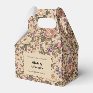 Antiker botanischer Rosengarten & Schmetterlingsmu Geschenkschachtel