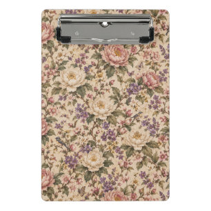 Antiker botanischer Rosengarten & Schmetterlingsmu Mini Klemmbrett